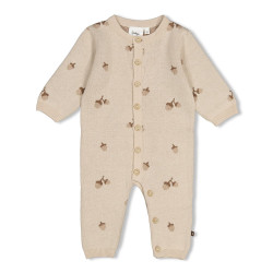 Feetje Pak gebreid AO - The Knits Zand