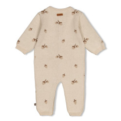 Feetje Pak gebreid AO - The Knits Zand