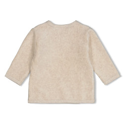 Feetje Overslagshirt velours rib - The Cuddle Company Taupe melange