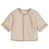 Feetje Omkeerbaar jasje velours rib - The Cuddle Company Taupe melange
