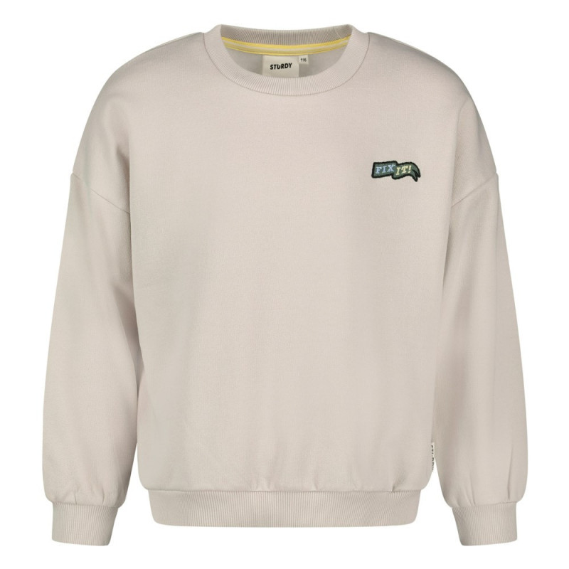 Sturdy Sweater met backprint oversized - Fix It Kit