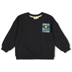 Sturdy Sweater met backprint oversized - Fix It Antraciet