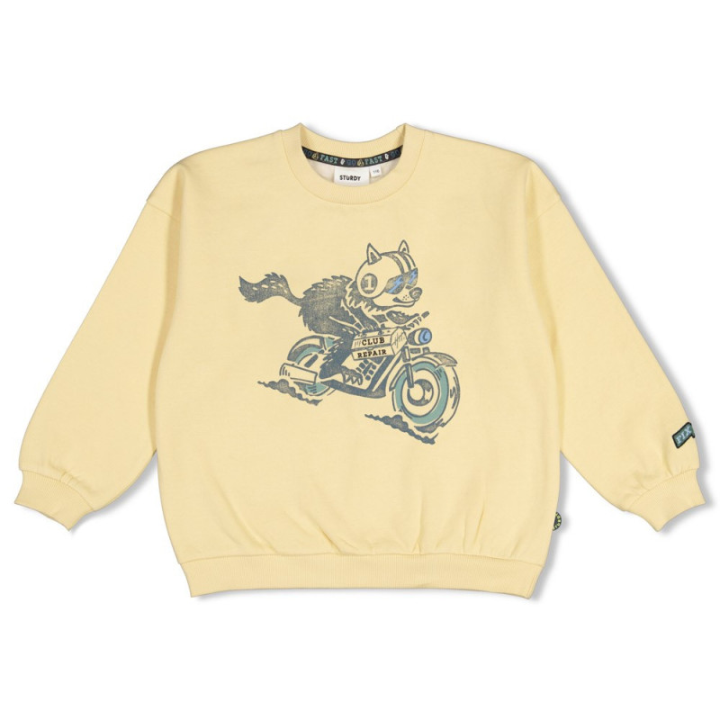 Sturdy Sweater oversized - Fix It Geel