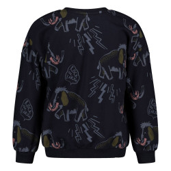 Sturdy Sweater AOP relaxed fit - Rock the Earth d.Blauw