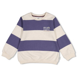 Sturdy Sweater streep - Rock the Earth Blauw