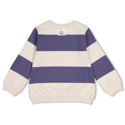 Sturdy Sweater streep - Rock the Earth Blauw