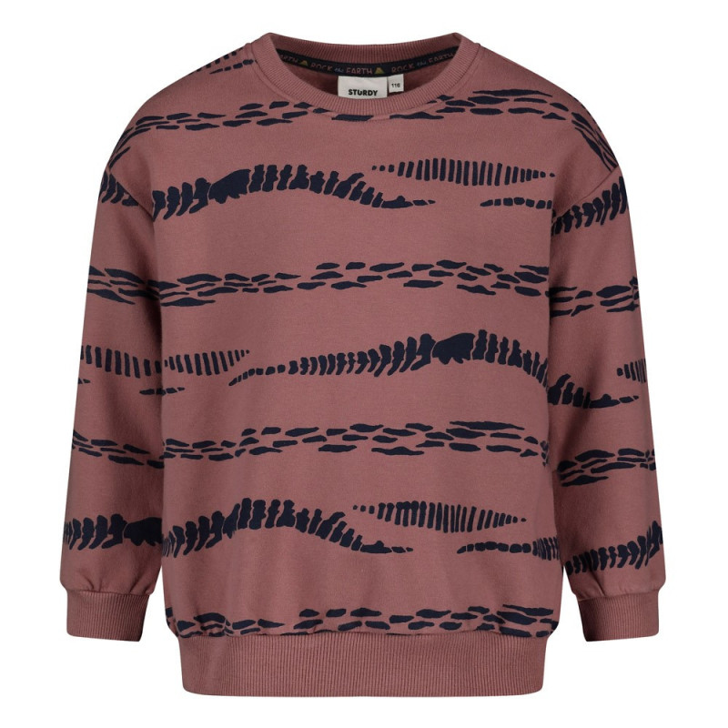 Sturdy Sweater AOP relaxed fit - Rock the Earth Mauve