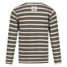 Sturdy Longsleeve rib met streep - Rock the Earth Offwhite