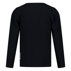 Sturdy Longsleeve wafelstructuur - Rock the Earth d.Blauw