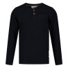 Sturdy Longsleeve wafelstructuur - Rock the Earth d.Blauw