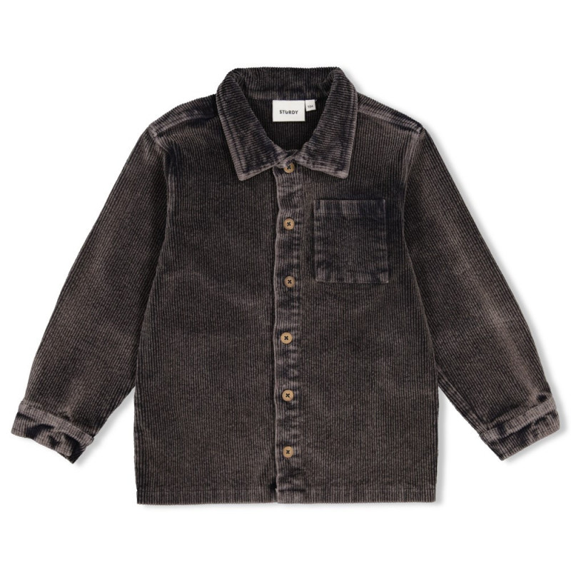 Sturdy Overhemd corduroy - Mountain top Antraciet