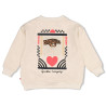 Jubel Sweater met backprint relaxed fit - City Chic Offwhite melange