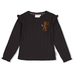 Jubel Longsleeve ajour rib - City Chic Antraciet