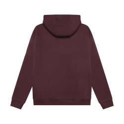 Rellix Loose Fit Hoodie Chest Brushed Dusty Bordeaux