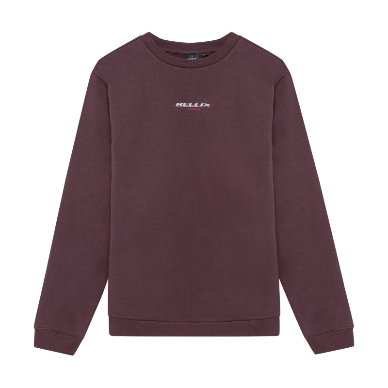 Rellix Sweater Rellix Backprint Brush Dusty Bordeaux