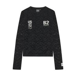 Indian Blue Jeans Longsleeve Lace  Black
