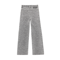 Indian Blue Jeans Wide Fit Print Grey Denim