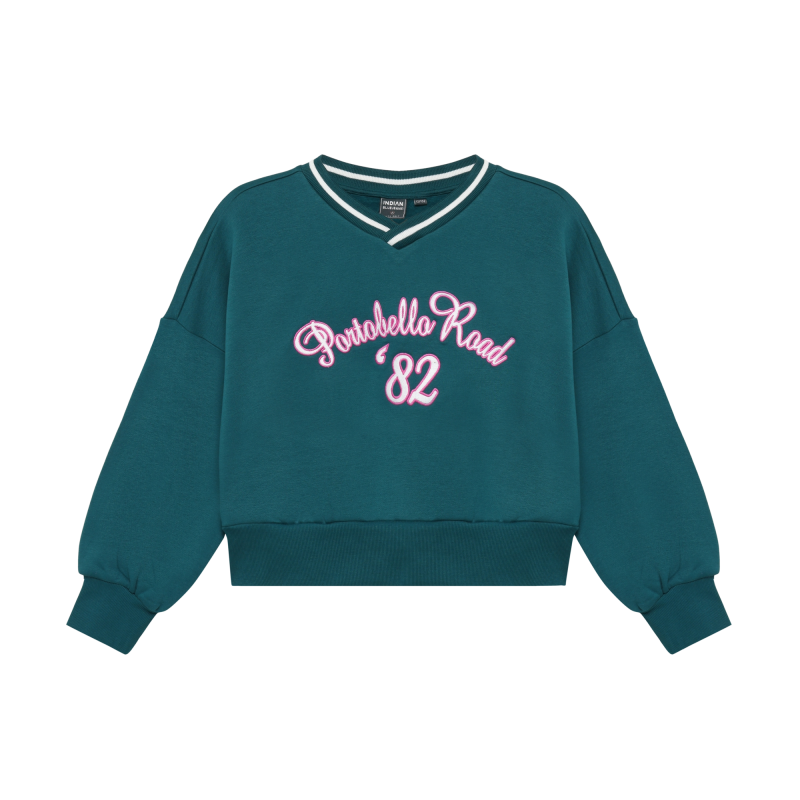 Indian Blue Jeans Sweater Cropped  Spruced-up