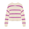 Indian Blue Jeans Knitwear Fuzzy Stripe Cloud