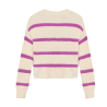 Indian Blue Jeans Knitwear Fuzzy Stripe Cloud