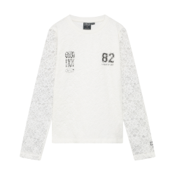 Indian Blue Jeans Longsleeve Lace  Cloud