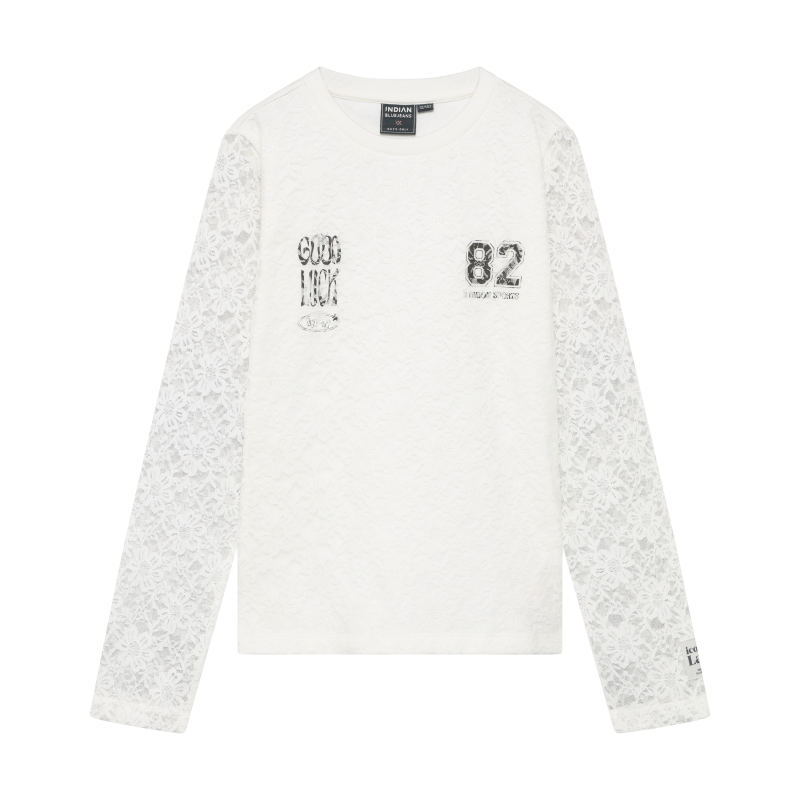 Indian Blue Jeans Longsleeve Lace  Cloud