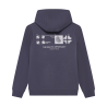 Indian Blue Jeans Hoodie Backprint Brushed Dusty Dark Purple