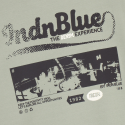Indian Blue Jeans T-Shirt LS AW Sleeve Dust Green