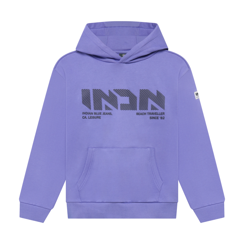 Indian Blue Jeans Loose Fit Hoodie INDN Bright Purple