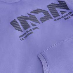 Indian Blue Jeans Loose Fit Hoodie INDN Bright Purple