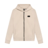 Indian Blue Jeans Hooded Zip Jacket Brushed Pale Sand
