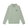 Indian Blue Jeans Zip Sweater INDN Brushed Dust Green