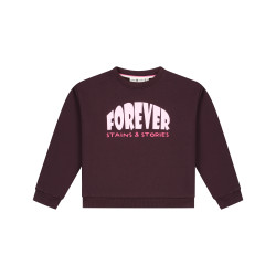 Stains and Stories girls sweatshirt Wine Red