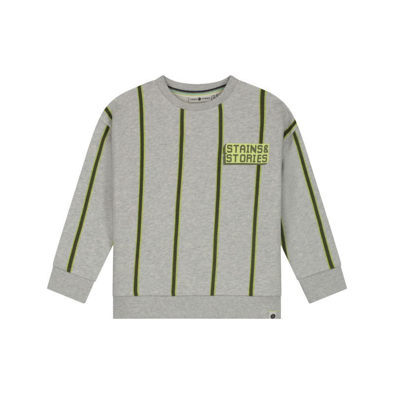 Stains and Stories boys sweatshirt Light Grey Melee