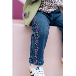 Babyface baby girls denim pants Medium blue denim