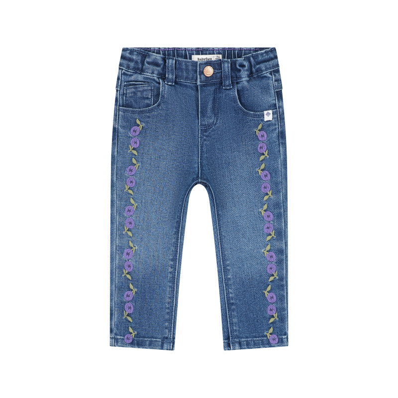 Babyface baby girls denim pants Medium blue denim