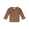 A Tiny Story baby t-shirt long sleeve Coffee