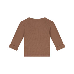 A Tiny Story baby t-shirt long sleeve Coffee