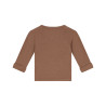 A Tiny Story baby t-shirt long sleeve Coffee