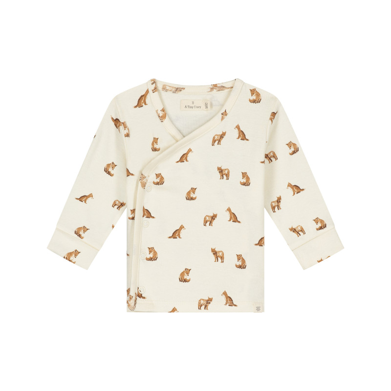 A Tiny Story baby t-shirt long sleeve Ivory