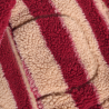Daily Seven Teddy Jacket Striped Rythmic Red