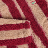 Daily Seven Teddy Jacket Striped Rythmic Red
