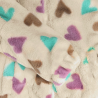 Daily Seven Teddy Jacket Hearts Sandshell