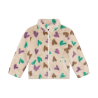 Daily Seven Teddy Jacket Hearts Sandshell