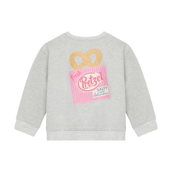 Daily Seven Sweater Backprint Light Grey Melange