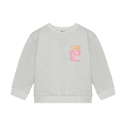 Daily Seven Sweater Backprint Light Grey Melange