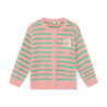 Daily Seven Knitwear Striped Cardigan Lilas