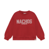 Daily Seven Oversized Sweater Artwork Rythmic Red