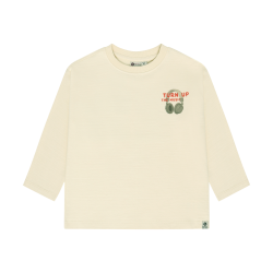 Daily Seven T-shirt Longsleeve Backprint Sandshell
