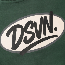 Daily Seven Oversized T-shirt Backprint  Jungle Green